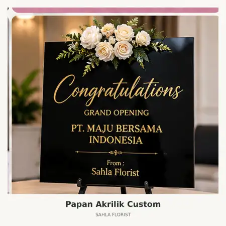 Papan Bunga Akrilik Cibeunying Kidul